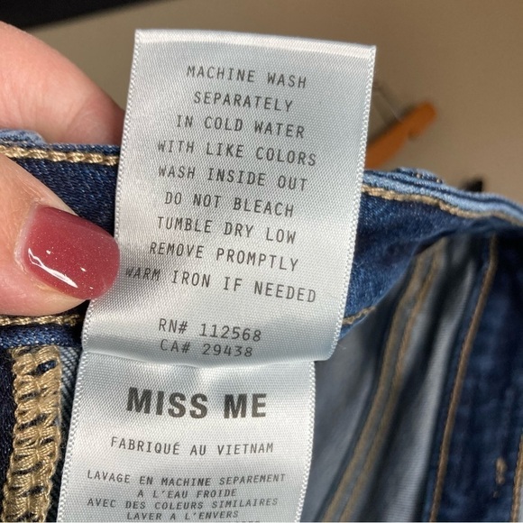 Miss Me Standard ankle skinny jeans size 27 - Picture 8 of 8